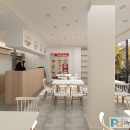 Diseño y Decoración de Local Comercial < 100m2 con 14 Render 3D